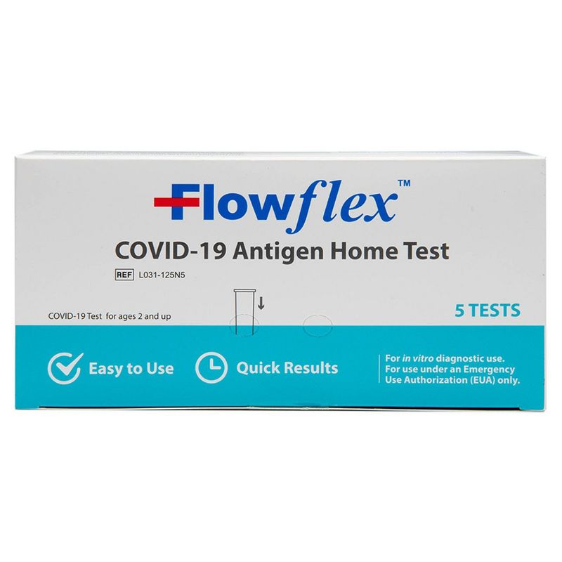 FlowFlex Covid-19 Antigen Home Test - 5ct, 1 of 7