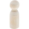 Bright Creations 50 Pack Unfinished Wooden Peg Doll Bodies, Natural Wood Figures for Painting, DIY Arts and Crafts for Kids, 1.8 inches Tall - 3 of 4