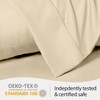 LuxClub 2 PC Performance Microfiber Solid Pillowcase Set - 2 of 4