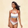 Women's Independence Day Stylish Striped Bikini Set for Summer Fun - Cupshe - 3 of 4