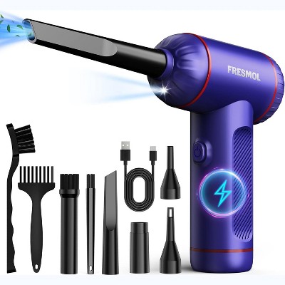 Cordless Electric Air Duster with 3 Adjustable Speeds, Rechargeable Air Blower for Keyboard and Electronics Cleaning