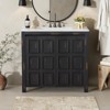 KWPZQEB Bathroom Vanity with Ceramic Basin, Undermount Vanity Sink Cabinet with 2 Doors and Adjustable Shelf, Wooden Cabinet with Sink - 2 of 4