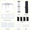 10X10Ft Outdoor Party Tent, Patio Canopy Gazebo with Removable Sidewalls Instant Event Tent for Camping, Outdoor Parties, Backyard - 3 of 4