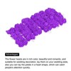 Unique Bargains Mini DIY Craft Decoration Artificial Rose Flower Head 72 Pcs Purple - 4 of 4