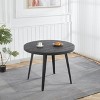 Vynxaria Black Adjustable Coffee Table for Contemporary Dining and Office Spaces - 3 of 4