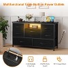 47.4-inch Multi-Functional TV Stand with 8 Drawers, RGB Smart Light Strip, Dual Power Outlets, Suitable for Multiple Scenarios - 4 of 4