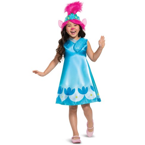 Poppy Costume Dress Girls Toddler Baby 9 12 18 24 Months 2T 3T 4T 5/6 Movie Halloween Princess Poppy