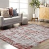 Machine Washable Abstract Striped Area Rug Soft Modern Indoor Rugs For Bedroom Low Pile Non Slip Foldable Floor Mats For Living Room - 4 of 4