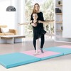 Costway 10' x 4' x 2" 4-Panel Folding Exercise Mat with Carrying Handles for Gym Yoga Black/Blue/Navy/Colorful/Pink&Blue/Pink/Light Pink/Navy - 4 of 4