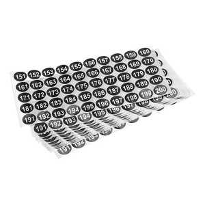 Unique Bargains Office Warehouse Self-Adhesive Number Stickers 15 Sheet - 1 of 4