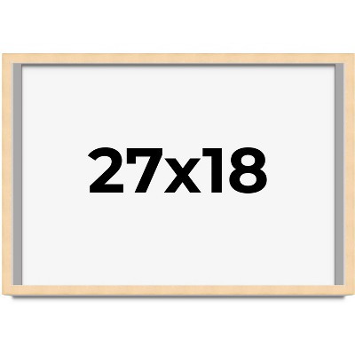 PosterPalooza | 27x18 Wood Frame with UV Acrylic, 6 Finishes: Black, White, Bronze, Silver, Wood, Mahogany