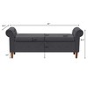 NicBex 63 Inch Storage Ottoman,Entryway Bench with Wood Legs for Bedroom and Living Room - 3 of 4