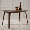 47.2" Mid-Century Modern Dining Table with Faux Wood Top & Solid Rubberwood Legs for Kitchen or Dining Room-The Pop Home - 2 of 4