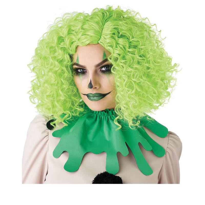 California Costumes Corkscrew Clown Curls Wig (Green), 1 of 4