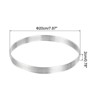 Unique Bargains Heat-Resistant Perforated Stainless Steel Cake Rings for Baking - 2 of 4