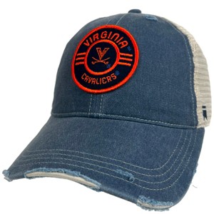 University Of Virginia Vintage Trucker Hat Vintage Cotton Till Trucker Cap With Campus Lab Branding Deep Navy OS - 1 of 4