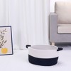 Unique Bargains Woven Handles Shelf Closet Storage Basket - 4 of 4