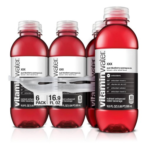 vitaminwater xxx açai- blueberry-pomegranate - 6pk/16.9 fl oz Bottles - image 1 of 4