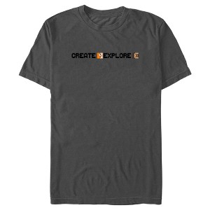 Men's Minecraft Create Explore Alex and Steve T-Shirt - 1 of 4