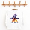 The Juniper Shop Chick Or Treat Watercolor Distressed Youth Long Sleeve Tee - 2 of 4