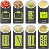 Attop 16-in-1 Vegetable Chopper and Slicer - Multi-Blade Food Dicer, Spiralizer, Grater and Cutter with Container - Black and Green - 4 of 4