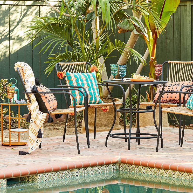 2pc Nolina Outdoor Patio Chairs, Arm Chairs Black - Opalhouse&#8482; designed with Jungalow&#8482;, 3 of 14
