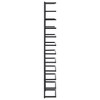 vidaXL Towel Rack Black 9.4 in.x4.7 in.x37.8 in. Steel - 4 of 4