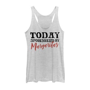 Women's CHIN UP Today Sponsored by Margaritas Racerback Tank Top - 1 of 3