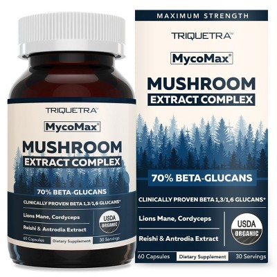 Triquetra MycoMax Mushroom Complex Capsules - 70% Beta Glucans