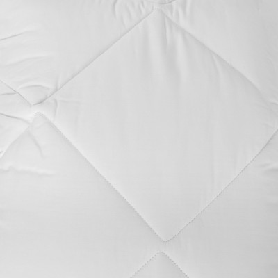 King Size White Cotton Sateen Quilted Mattress Pad