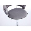 NicBex Swivel Velvet Bar Stools Set of 2,Adjustable Counter Height Bar Stools,Bar Chairs with Chrome Footrest and Base,Barstools for Cafe,Bar - 4 of 4