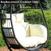 Sunnydaze Outdoor Replacement Headrest and Cushions for Penelope or Oliver Hanging Lounge Egg Chair - 2pc - image 4 of 4