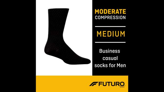 FUTURO Men's Business Casual Socks - Black, 2 of 13, play video