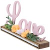 Northlight Love with Flowers Wooden Valentine's Day Sign - 11.25" - image 4 of 4