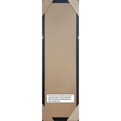 20"x54" Non-Beveled Opera Wood Door Mirror, Wall-Mountable - Amanti Art