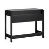 MDF Reeded Drawer Front Transitional Writing Desk with Spacious Work Surface and Durable Warp - 3 of 4