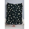 Avenie Black And White Stars 56"x46" Woven Throw Blanket - Deny Designs - 3 of 4