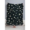 Avenie Black And White Stars 56"x46" Woven Throw Blanket - Deny Designs - image 3 of 4