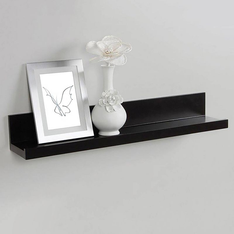 24&#34; Modern Picture Ledge Floating Wall Shelf Black - Inplace, 3 of 7