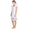 Casual Nights Women's Cap Sleeves Floral Lace Nightgown - 2 of 4