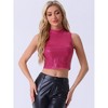 INSPIRE CHIC Women's Sleeveless Party Metallic Sparkly Sequin Top - 4 of 4