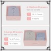 Jojoka 12-Drawer Tall Fabric Dresser with Side Pockets & Hooks, Storage Organizer with Wooden Top for Bedroom, Closet, Entryway - 4 of 4