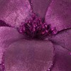 Vickerman 22" Velvet Sheen Glitter Trim Poinsettia - 4 of 4