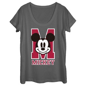 Women's Mickey & Friends M Collegiate Mickey Logo - 1 of 4