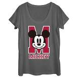 Women's Mickey & Friends M Collegiate Mickey Logo