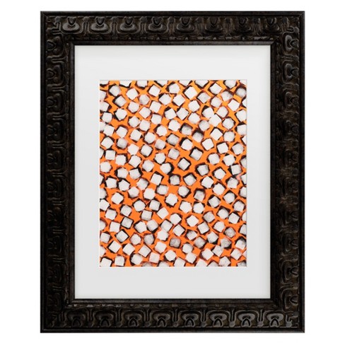 Trademark Fine Art - Treechild White Cubes Pattern Matted Framed Art - image 1 of 4