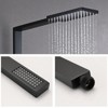ONWITH 2-Function Thermostatic Complete Shower System With Rough-In Valve and Shower Head in Matte Black - 3 of 4