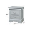 NicBex Nightstand with 2 Drawers,22 inch /21 inch Side Table with Metal Handles and  Elegant Finish,Classic Bedside Table for Bedroom,Living Room - 3 of 4