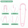 Unique Bargains Sewing Upholstery Spring Lock Blanket Bulk Large Safety Pins 30 Pcs - 2 of 4