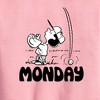Boys' - Peanuts - Lucy Monday Graphic Long Sleeve Fleece Sweatshirt - 2 of 4